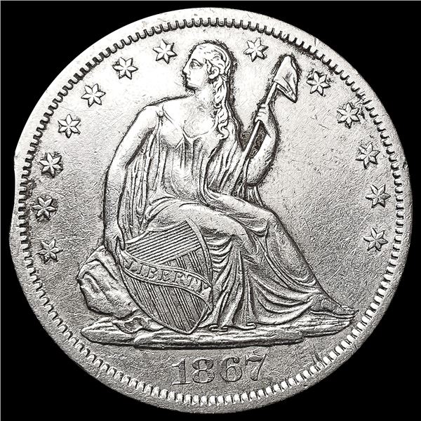 1867-S Seated Liberty Half Dollar UNCIRCULATED