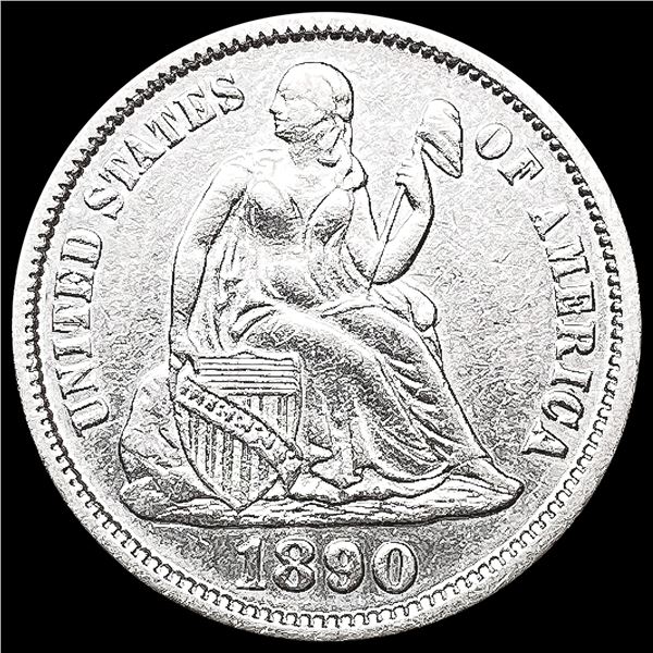 1890 Seated Liberty Dime CHOICE BU