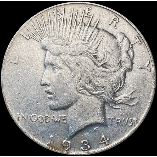1934-S Silver Peace Dollar NEARLY UNCIRCULATED