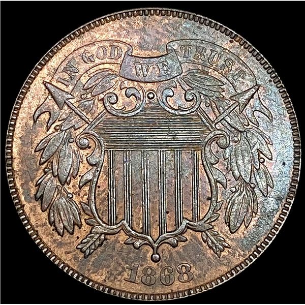 1868 Two Cent Piece CLOSELY UNCIRCULATED