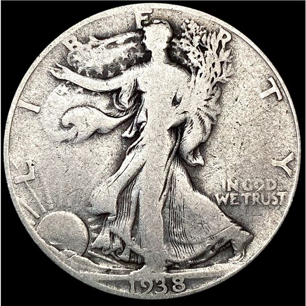 1938-D Walking Liberty Half Dollar NICELY CIRCULAT