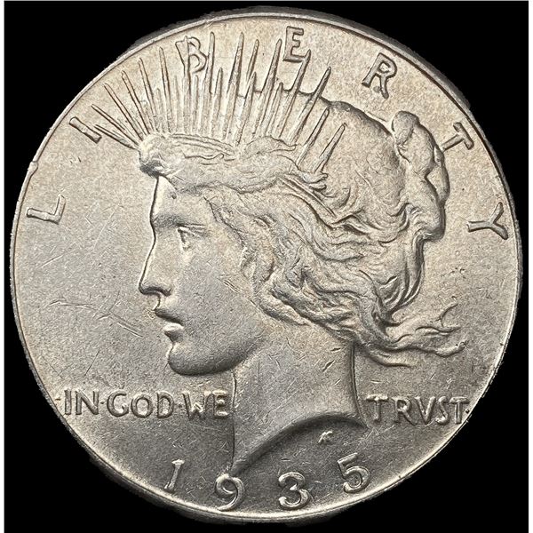 1935 Silver Peace Dollar CLOSELY UNCIRCULATED