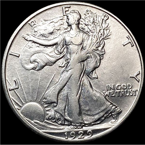 1929-S Walking Liberty Half Dollar CLOSELY UNCIRCU