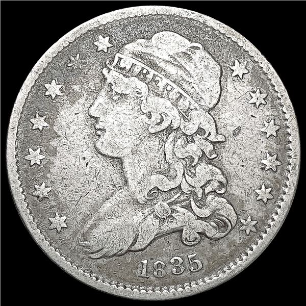 1835 Capped Bust Quarter NICELY CIRCULATED