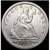 Image 1 : 1853 Arws & Rays Seated Liberty Quarter CLOSELY UN