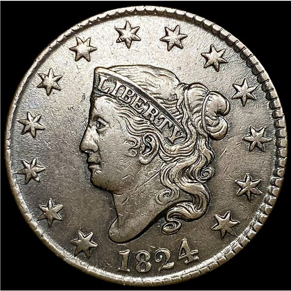 1824 Coronet Head Large Cent CLOSELY UNCIRCULATED