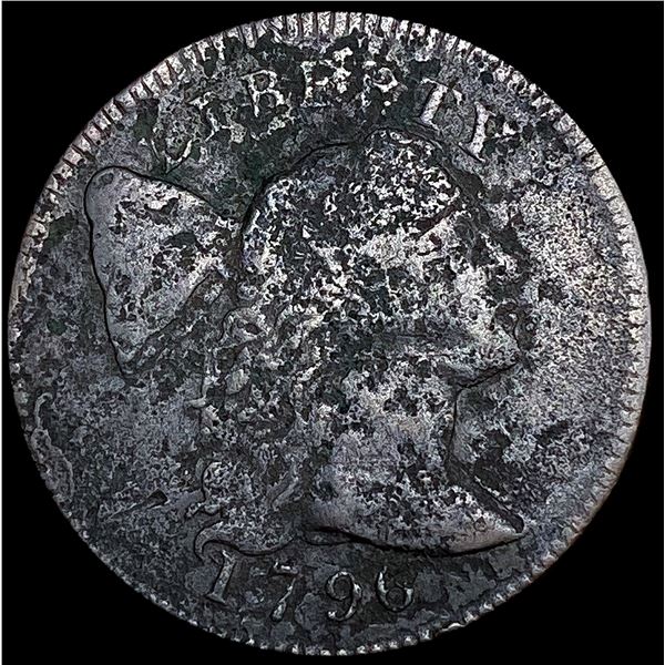 1796 T4 Lib Cap Flowing Hair Large Cent NICELY CIR