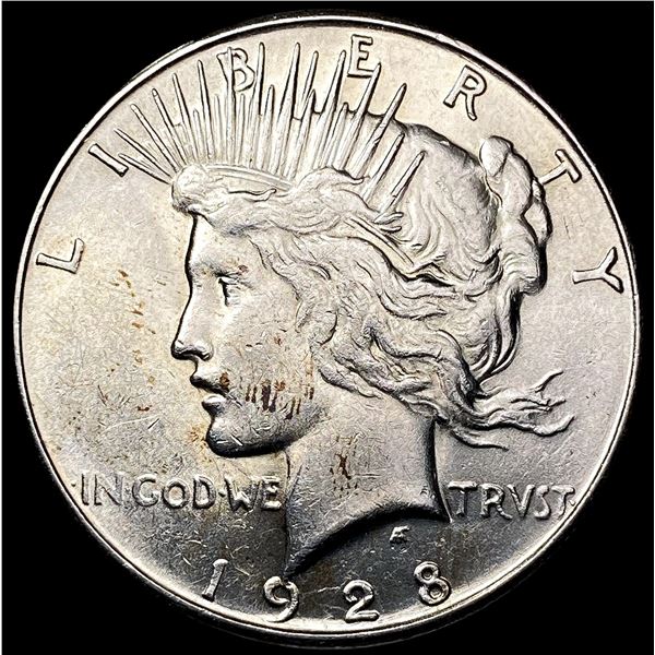 1928-S Silver Peace Dollar CLOSELY UNCIRCULATED