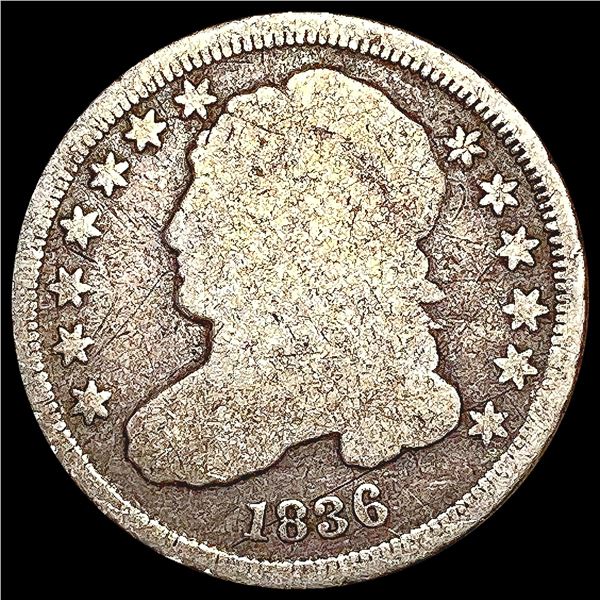 1836 Capped Bust Dime NICELY CIRCULATED