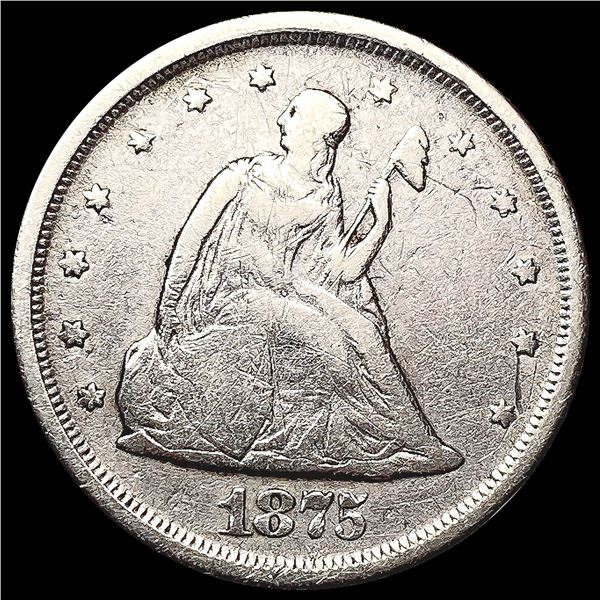 1875-S Twenty Cent Piece NICELY CIRCULATED