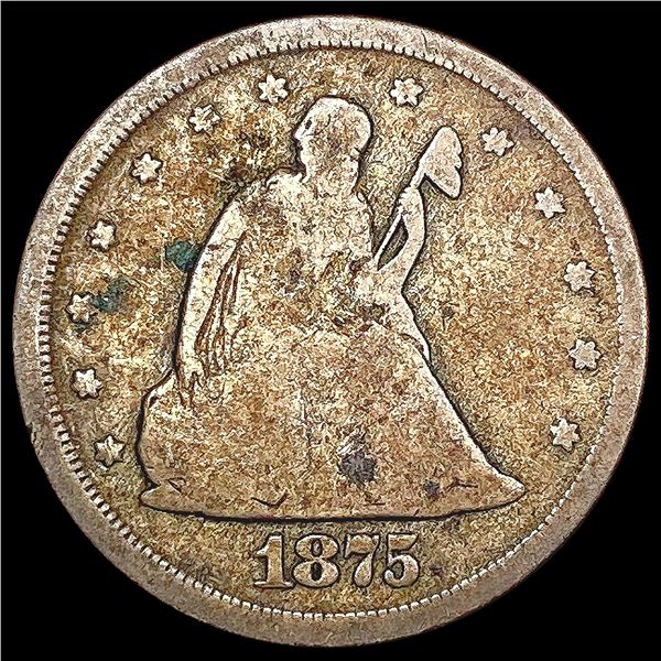 1875-S Twenty Cent Piece NICELY CIRCULATED