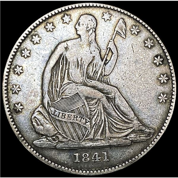 1841-O Seated Liberty Half Dollar NEARLY UNCIRCULA