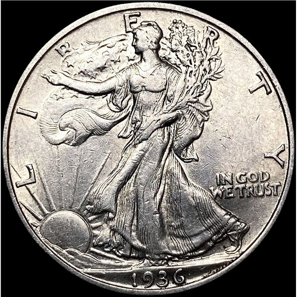 1936-S Walking Liberty Half Dollar CLOSELY UNCIRCU