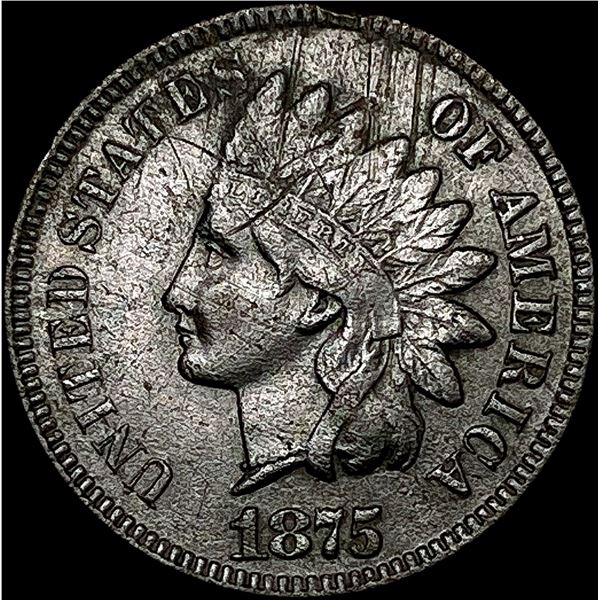 1875 Indian Head Cent CLOSELY UNCIRCULATED