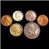 Image 1 : [6] Varied US Coinage [1855, 1916, 1917, [3] 1928]
