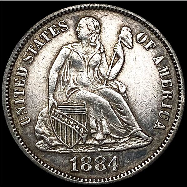 1884 Seated Liberty Dime CLOSELY UNCIRCULATED