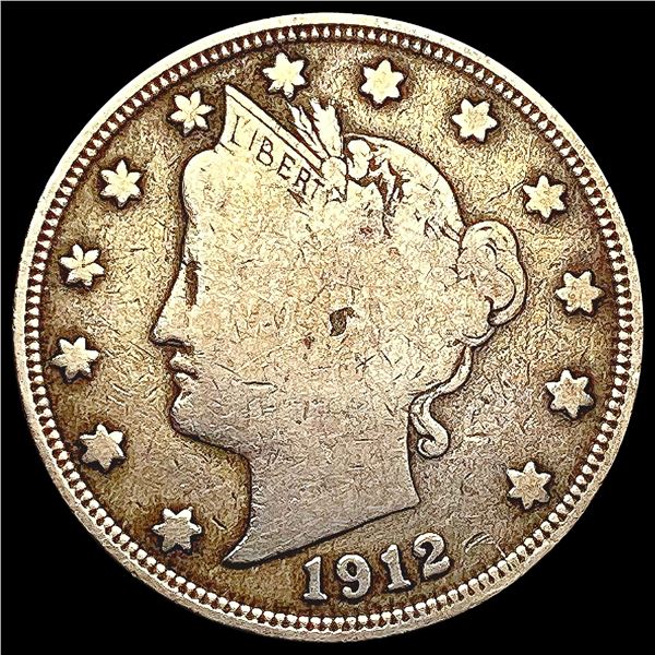 1912-S Liberty Victory Nickel NICELY CIRCULATED