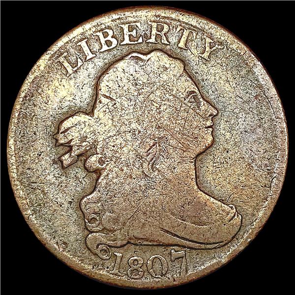 1807 Draped Bust Half Cent NICELY CIRCULATED