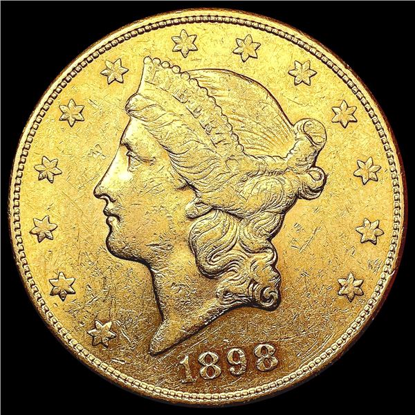 1898-S $20 Gold Double Eagle UNCIRCULATED
