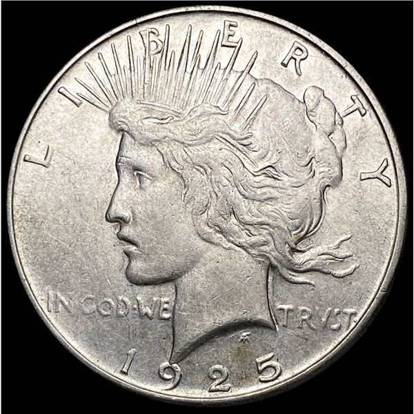 1925-S Silver Peace Dollar CLOSELY UNCIRCULATED