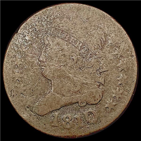 1810 Classic Head Half Cent NICELY CIRCULATED