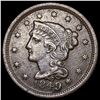 Image 1 : 1849 Braided Hair Large Cent CLOSELY UNCIRCULATED