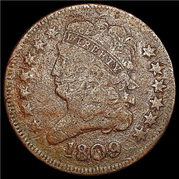 1809 Classic Head Half Cent NICELY CIRCULATED