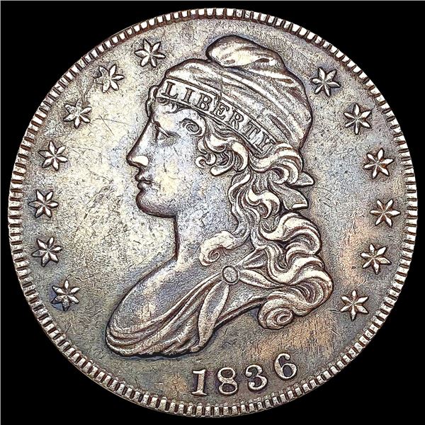 1836 Capped Bust Half Dollar LIGHTLY CIRCULATED