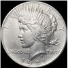 Image 1 : 1921 Silver Peace Dollar ABOUT UNCIRCULATED