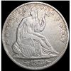 Image 1 : 1873 Arws Seated Liberty Half Dollar CLOSELY UNCIR