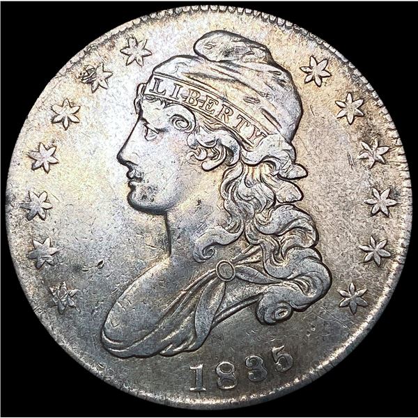 1835 Capped Bust Half Dollar LIGHTLY CIRCULATED