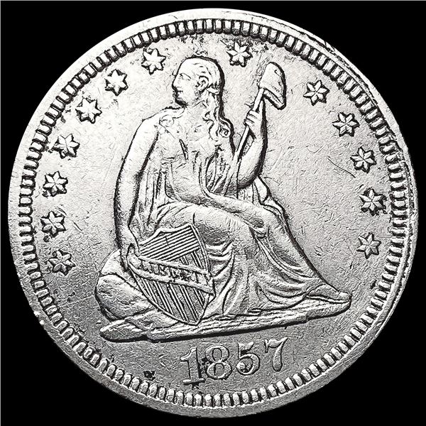 1857 Seated Liberty Quarter CLOSELY UNCIRCULATED