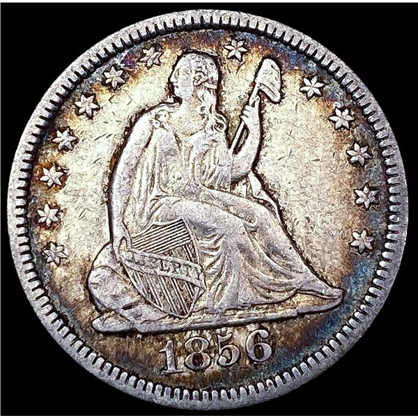1856-O Seated Liberty Quarter ABOUT UNCIRCULATED