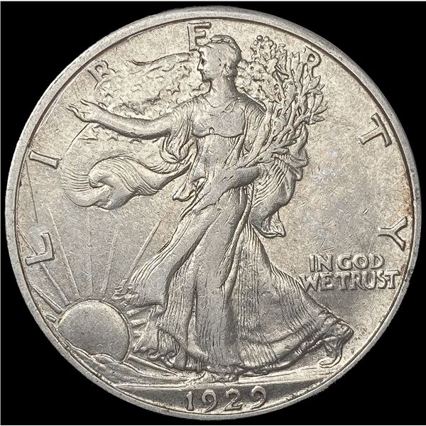 1929-S Walking Liberty Half Dollar NEARLY UNCIRCUL