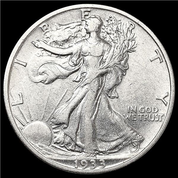 1933-S Walking Liberty Half Dollar CLOSELY UNCIRCU