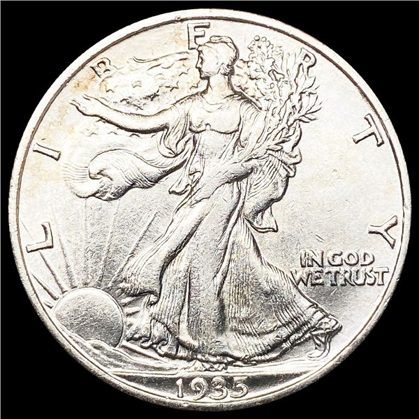 1935-S Walking Liberty Half Dollar CLOSELY UNCIRCU