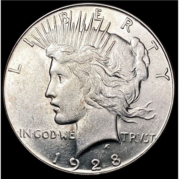 1928-S Silver Peace Dollar CLOSELY UNCIRCULATED