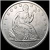 1861-S Seated Liberty Half Dollar LIGHTLY CIRCULAT