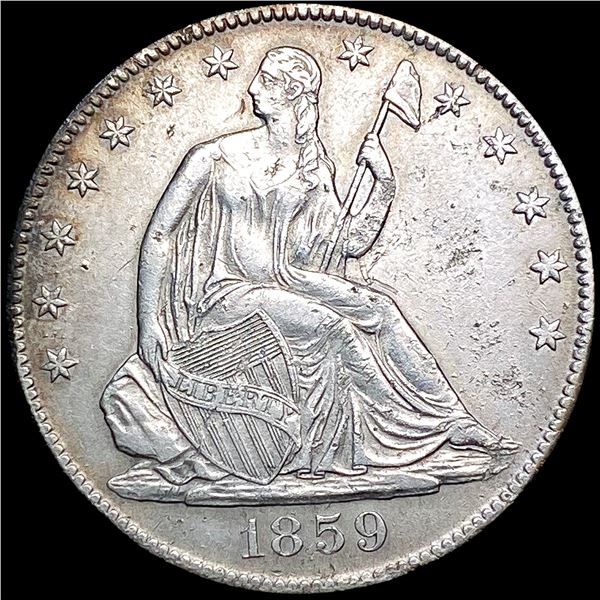 1859-S Seated Liberty Half Dollar UNCIRCULATED