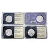 Image 2 : 2000-2001 US Silver Eagles in Littleton Holders [4