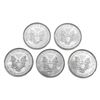 Image 2 : 2015 US Silver Eagles [5 Coins]