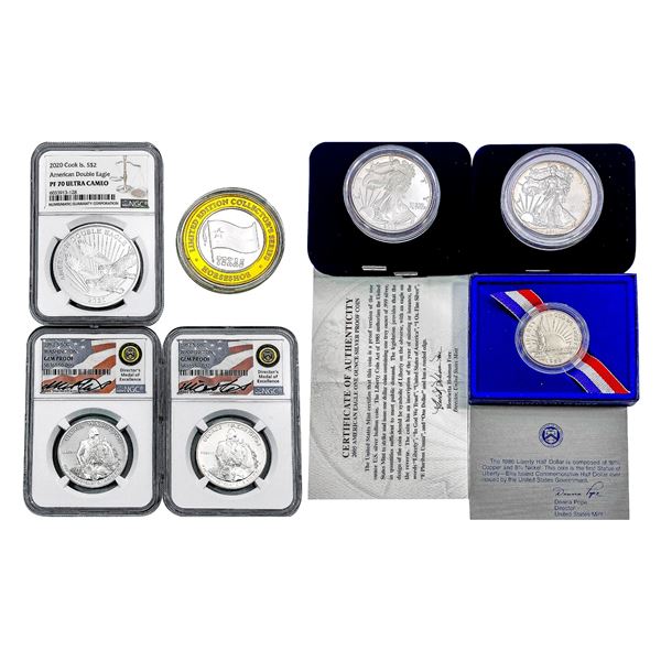 1982-2020 Varied Modern Silver US Coinage [7 Coins