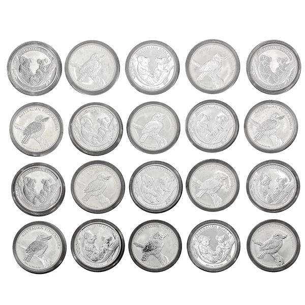 2011 Australia 1oz Silver Dollars [20 Coins]