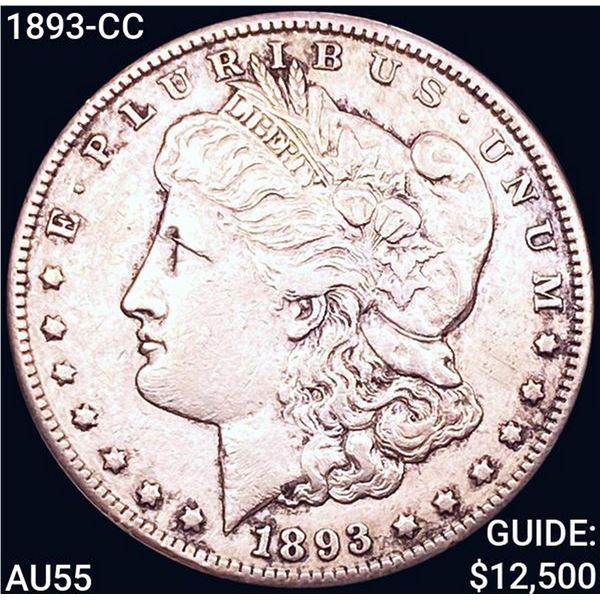 1893-CC Morgan Silver Dollar HIGH GRADE
