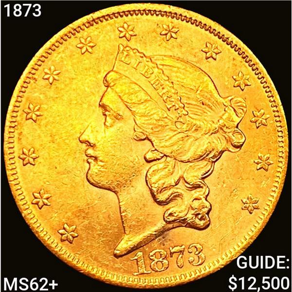 1873 $20 Gold Double Eagle UNCIRCULATED +
