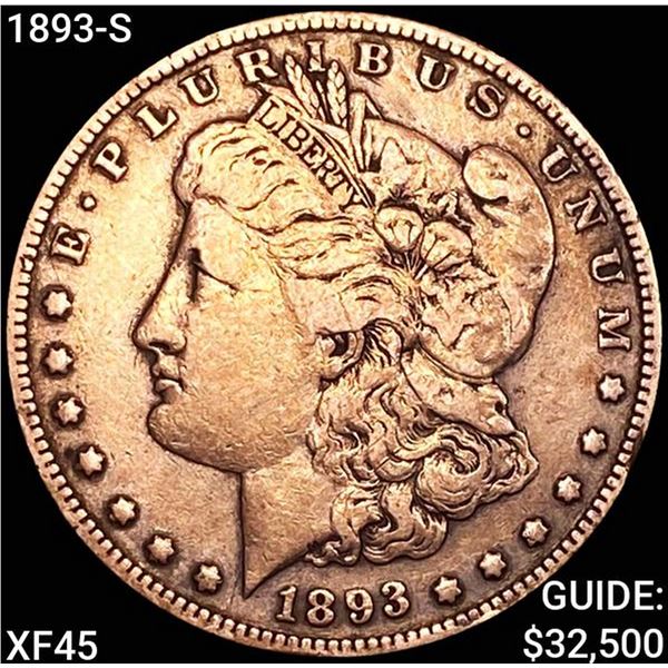 1893-S Morgan Silver Dollar NEARLY UNCIRCULATED
