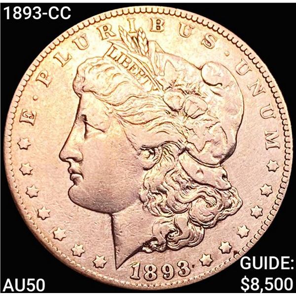 1893-CC Morgan Silver Dollar CLOSELY UNCIRCULATED