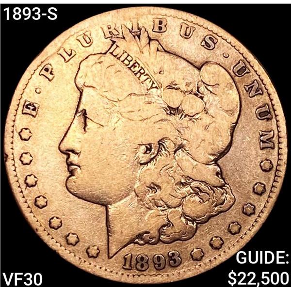 1893-S Morgan Silver Dollar LIGHTLY CIRCULATED