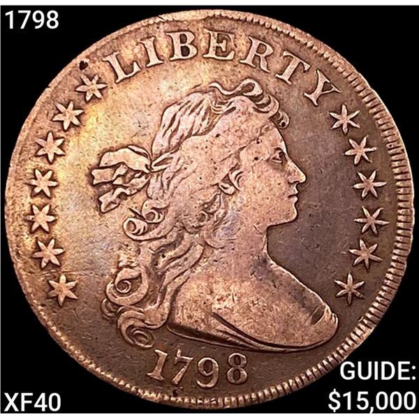 1798 Draped Bust Dollar NEARLY UNCIRCULATED