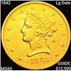 Image 1 : 1842 Lg Date $10 Gold Eagle UNCIRCULATED